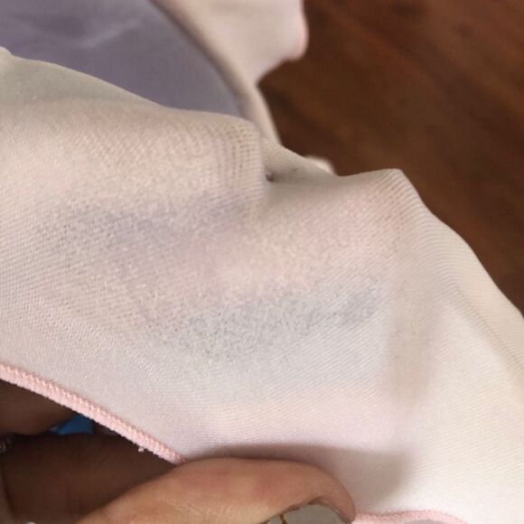 Collectif London retro vintage looking Tropical bathing suit top with ruffle siz - Picture 6 of 7